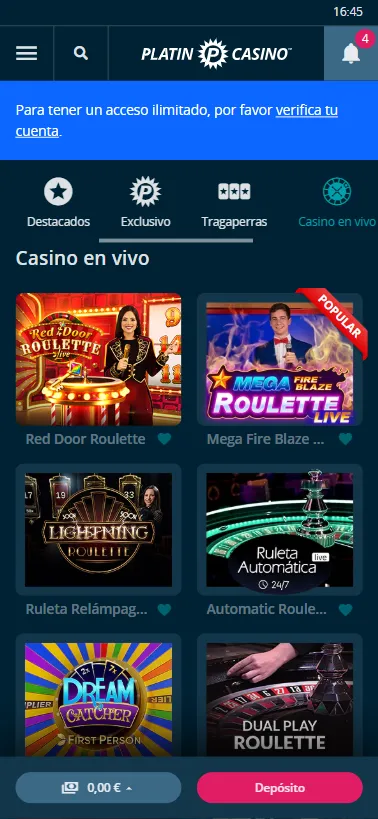 Disfruta de las 10 secciones para buscar tus juegos de bingo, con mecánicas megaways, los más populares y otros de forma fácil.