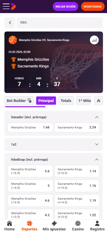 Apuestas NBA Tonybet
