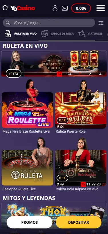 Tenemos diferentes ruletas en vivo para jugar con crupiers de Playtech y Evolution.
