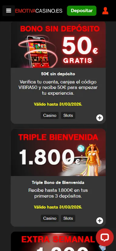 Encontramos potentes bonos con un rollover x50 en muchos de ellos.