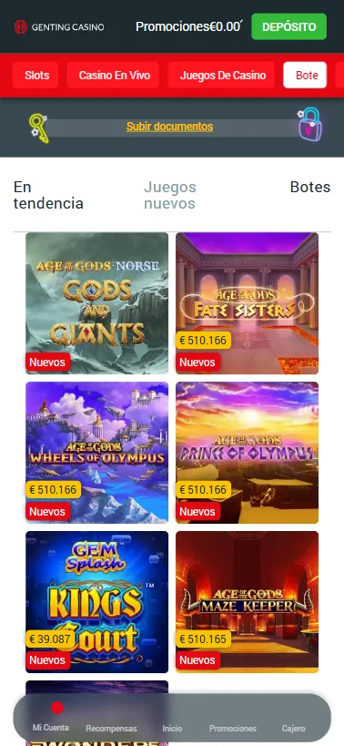 Tenemos disponibles cerca de 200 tragamonedas con bote.